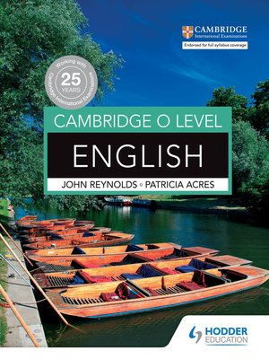 cover image of Cambridge O Level English